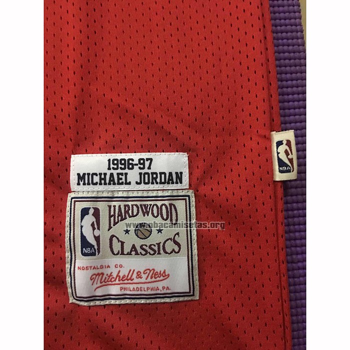 Camiseta Chicago Bulls Michael Jordan NO 23 Mitchell & Ness 1996-97 Rojo